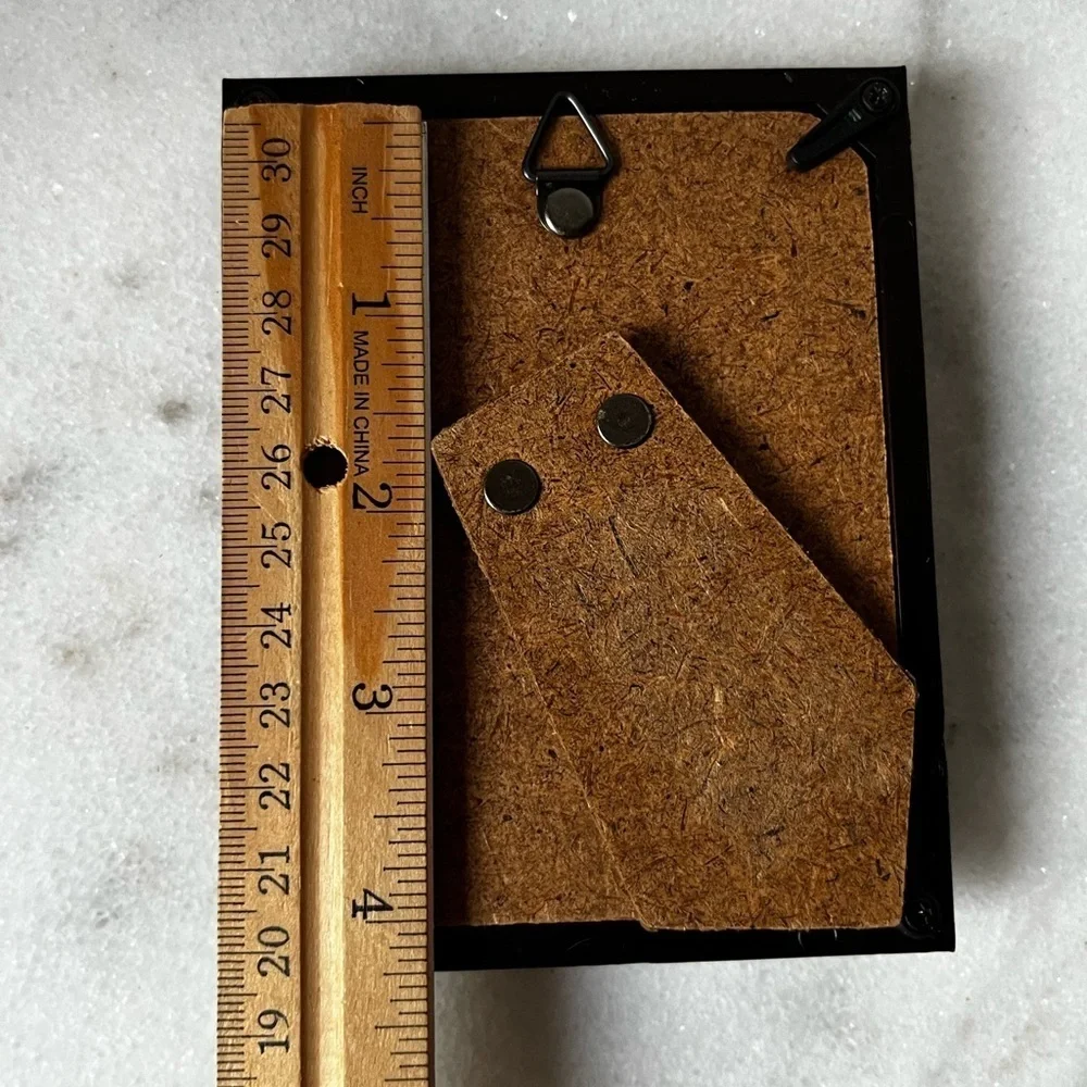 Vintage Photo Picture Frame Frames Freestanding 4.3”x3.5”